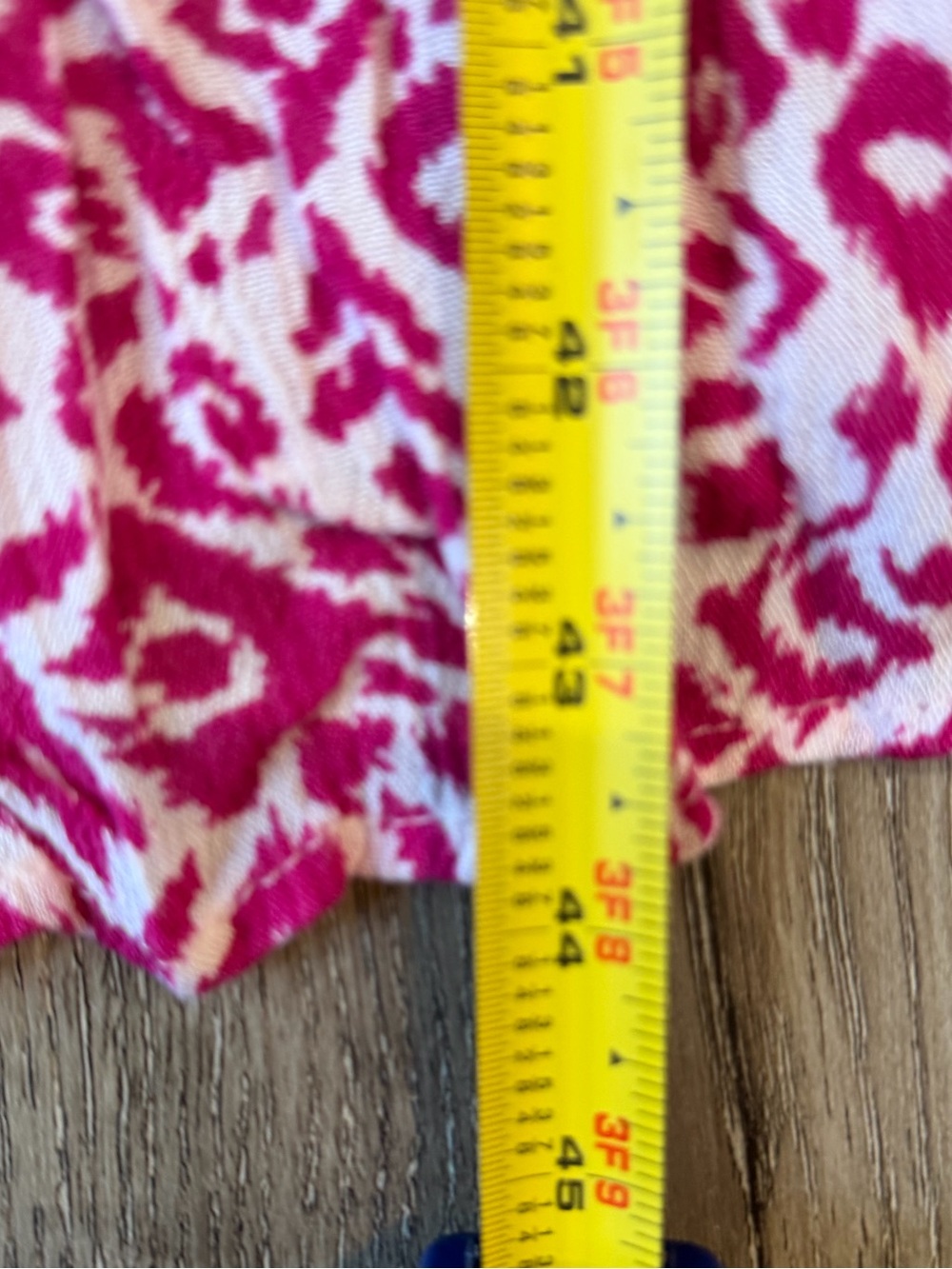 J. Gee- Pink Floral Patterned Bohemian V-Neck Smocked Waist Midi Dress (SP) - Picture 3 of 10